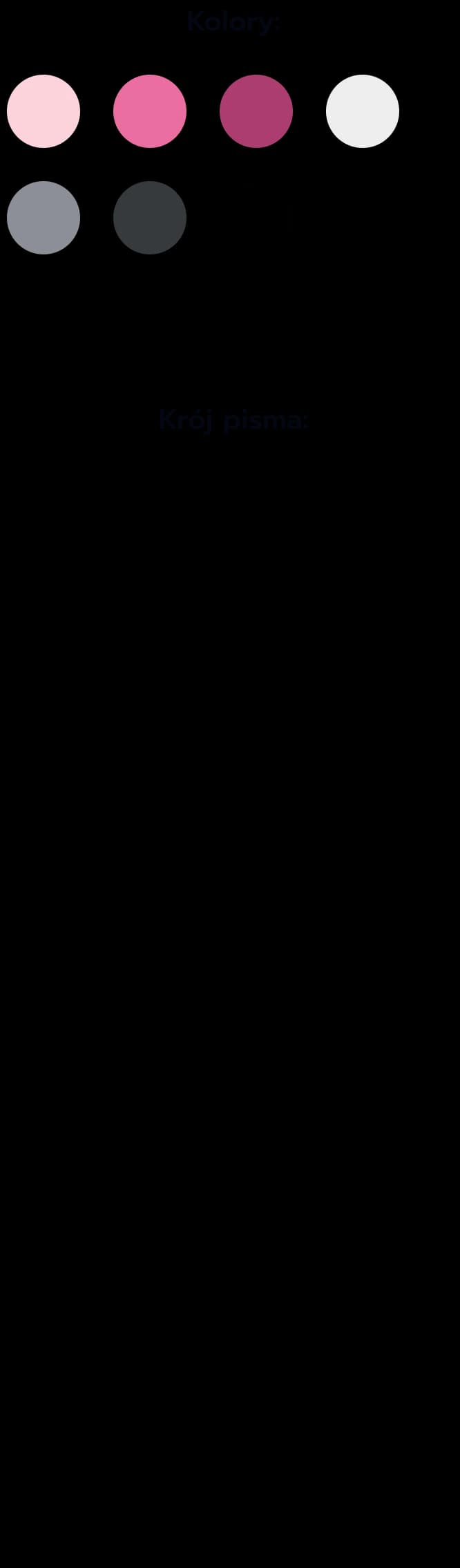 Left style guide mobile