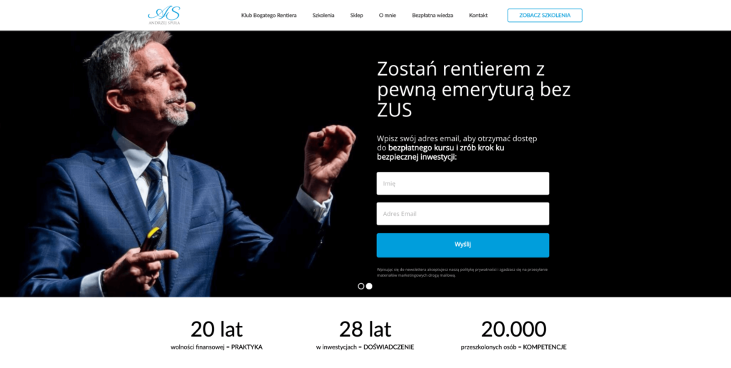 strona internetowa andrzeja spuły finanse
