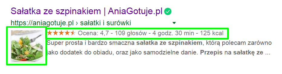 rich snippets dane strukturalne seo
