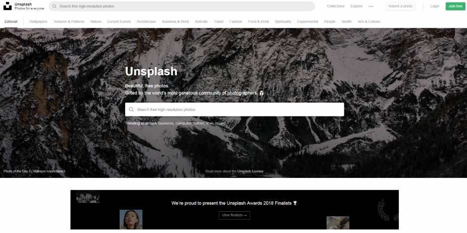darmowe zdjęcia unsplash